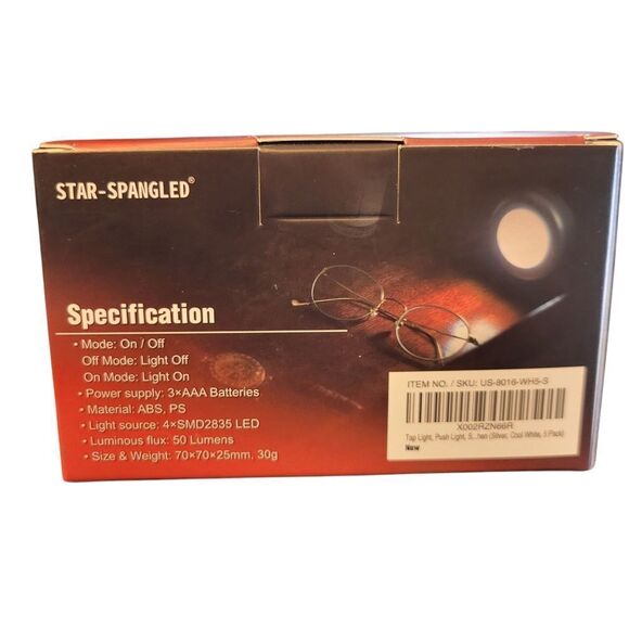 Star-Spangled 5-Pack LED Push Lights - Picture 2 of 3